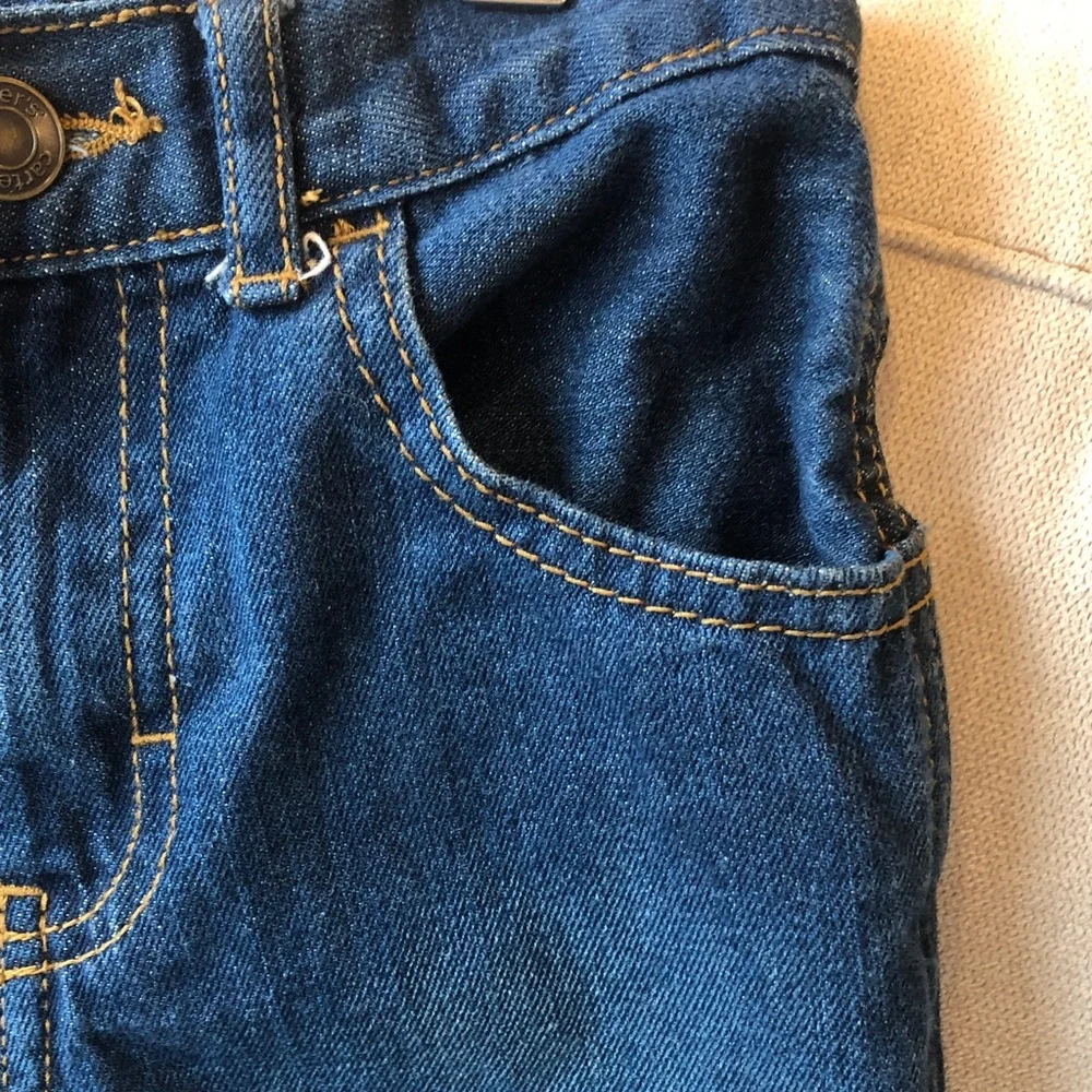 Boys Carter’s Iconic Denim Carpenter Jeans Pants Indigo Wash Adjustable